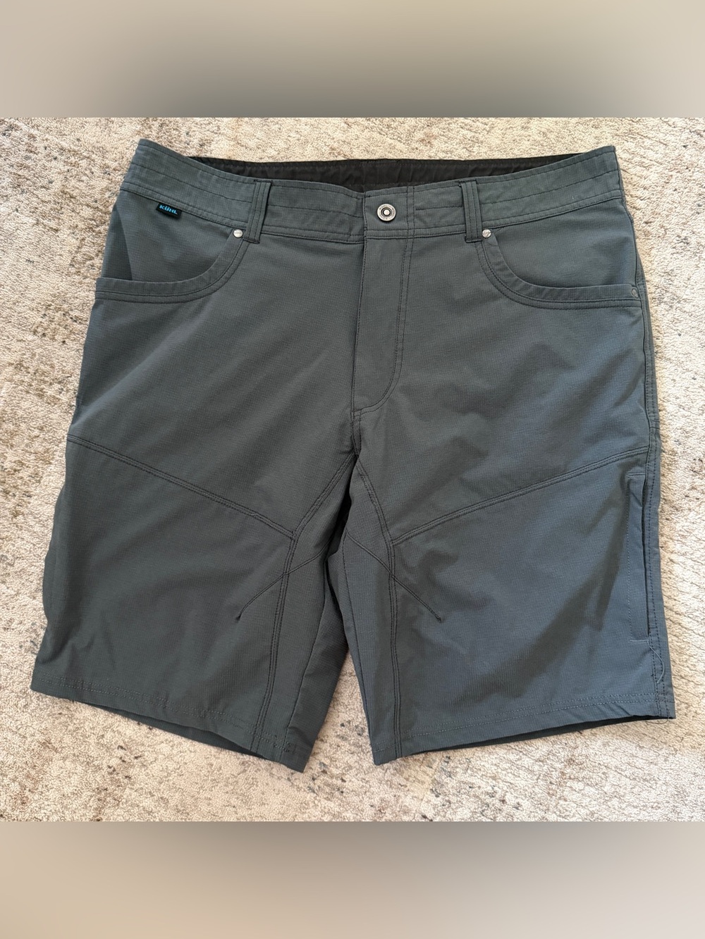 Kuhl SILENCR KARGO short 10” inseam blue men’s size 36
